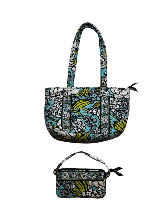 Vera Bradley Handbags - Vera Bradley Retired Island Bloom Pattern Tote Bag & Wristlet Set Quilted Floral